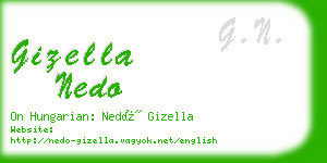 gizella nedo business card